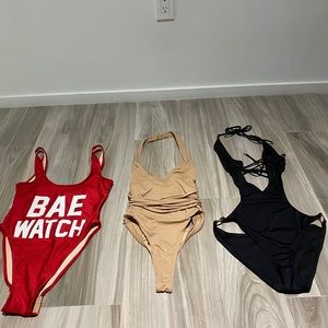 3 ONE PIECE BATHINGSUITS